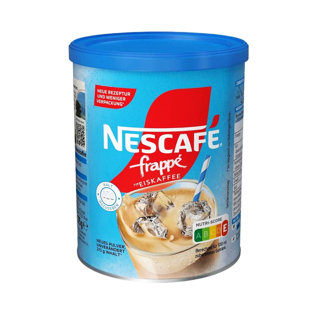 Nescafé Frappé German iced coffee powder with new recipe and eco-friendly packaging
