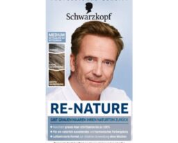 Schwarzkopf Re-Nature – Anti Gray Hair – Men’s Natural Coloring Kit “MEN MEDIUM” BlondeBrown