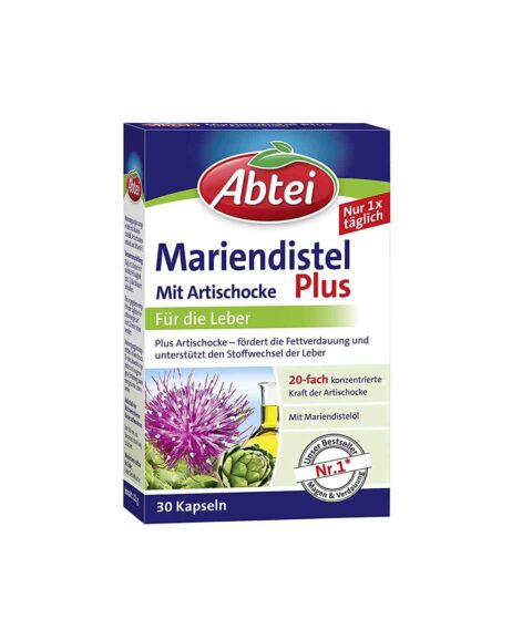 Abtei Milk Thistle Oil Capsules With Artichoke And Vitamin E