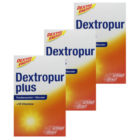 3x Dextropur Plus Glucose Powder