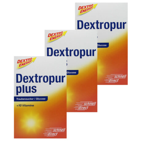 3x Dextropur Plus Glucose Powder