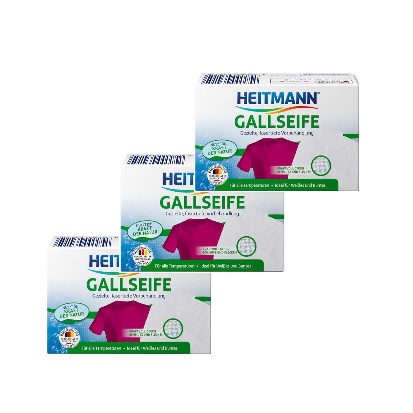 3x Dr. Beckmann Gallseife gall soap bar stain remover from Germany -  100g/3.2oz