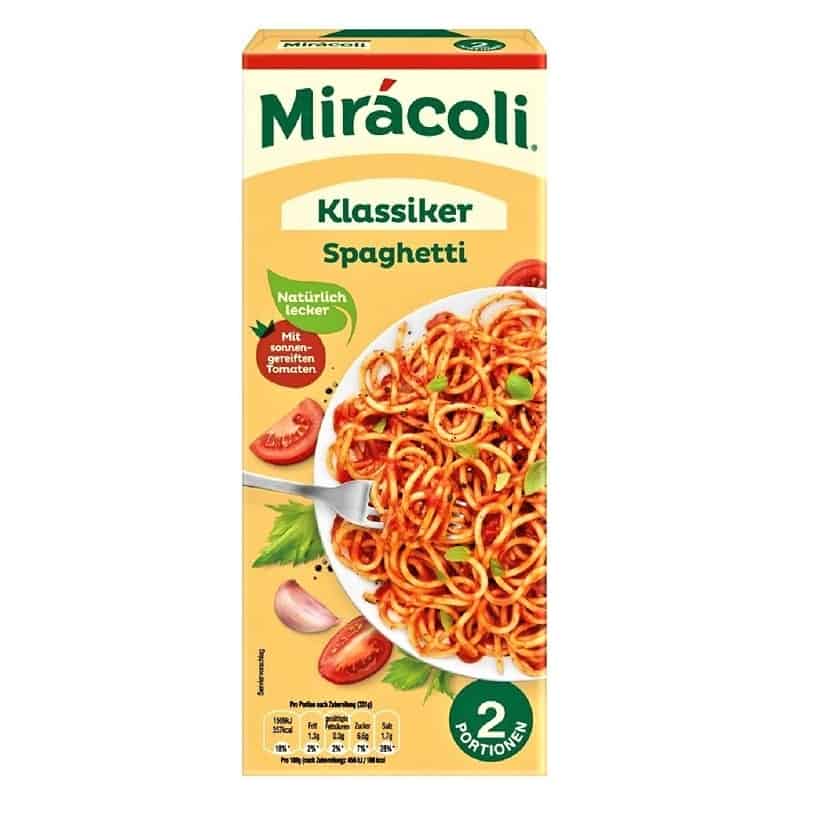 Miracoli Spaghetti Classic With Tomato Sauce From Germany 2 Portions 285g 10 Oz Buy German