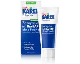 KAREX Children's Toothpaste Fluoride-Free Tube for Toddlers and Kids, BioHAP Enamel Support