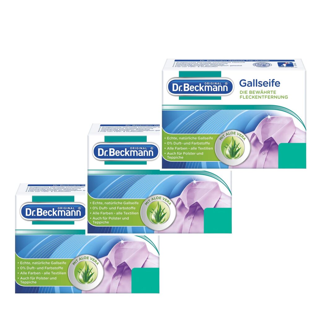 3x Dr. Beckmann Gallseife gall soap bar stain remover from Germany 100g/3.2oz GermanBuy