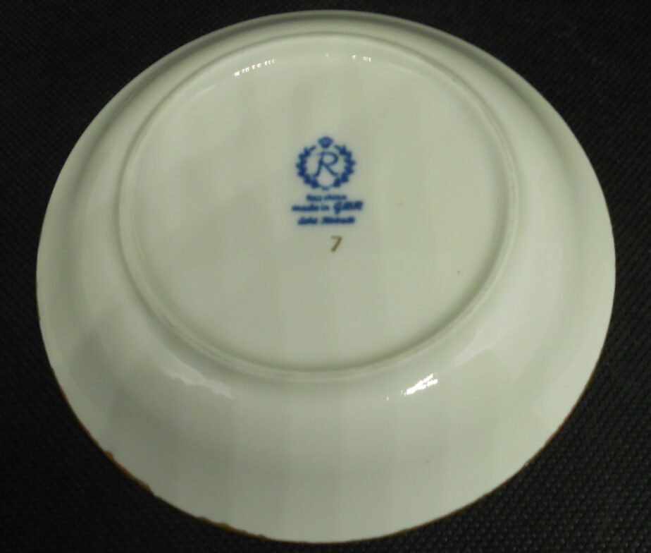Espresso Mocha Cup + Saucer Porcelain Cobalt Gold by Reichenbach R Fine China Made in GDR Buy