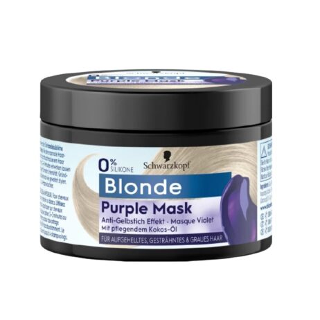 Schwarzkopf Blonde Purple Mask with anti-yellowing effect from