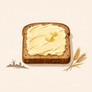 Traditional German Butterbrot reflecting bread culture, thrift, everyday routines, and the cultural meaning of simple bread-and-butter meals.