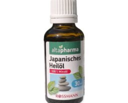 altapharma German Mint Oil bottle and packaging – 100% pure Japanese healing plant oil from Germany.